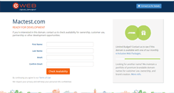 Desktop Screenshot of mactest.com